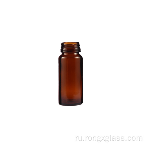 Янтарная пероральная жидкая стеклянная бутылка